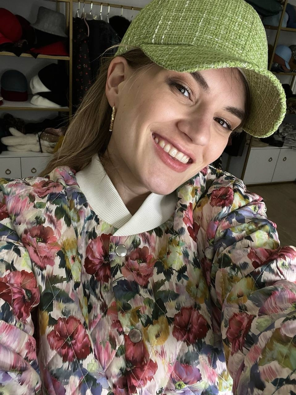 Бейсболка твид лайм