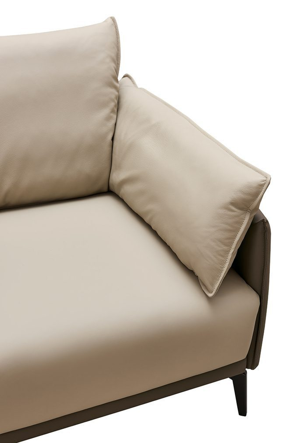 Кресло ELEGANTE NAPPA SF015 бежевый/коричневый #6615