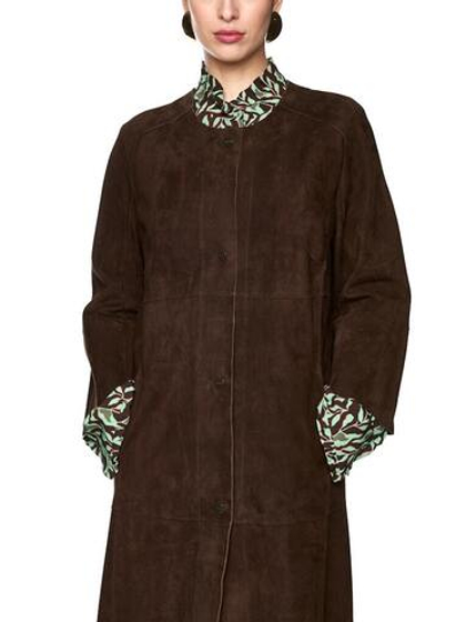 Marc Cain Пальто из натуральной замши