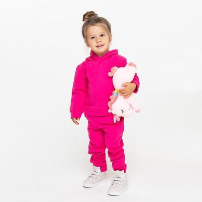 Комплект д/девочки (толстовка, брюки) НАЧЁС, цвет фуксия, р. 104. 9037680
