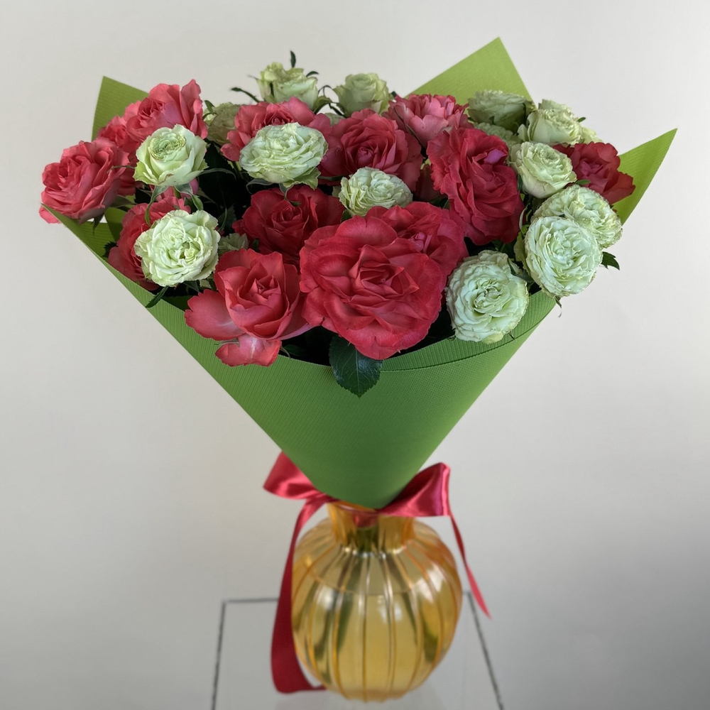 С16044 БУКЕТ ИЗ МИКСА КУСТОВЫХ РОЗ