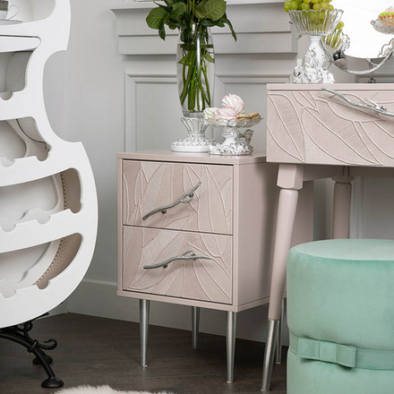 Тумба Арт Колор leaves Стайл Сильвер Серый агат