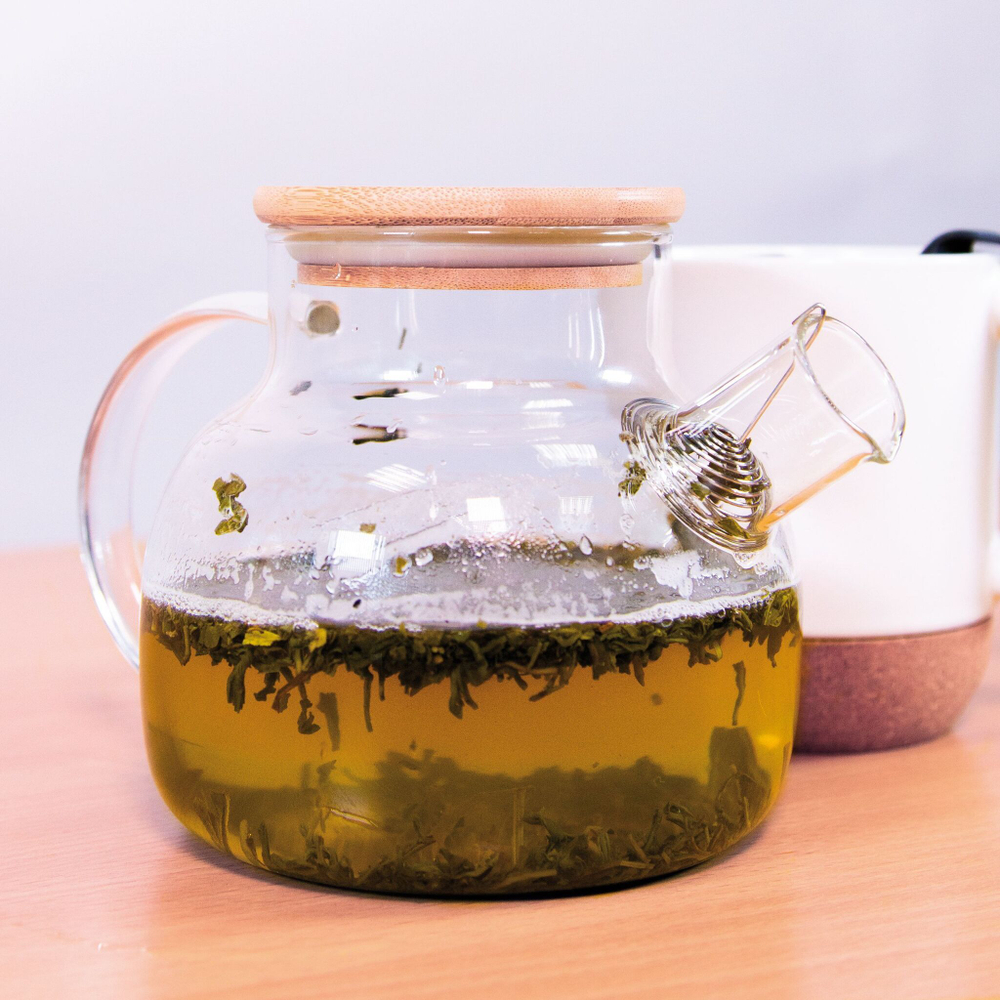 Стеклянный чайник для чая MATCHA, коричневый, прозрачный