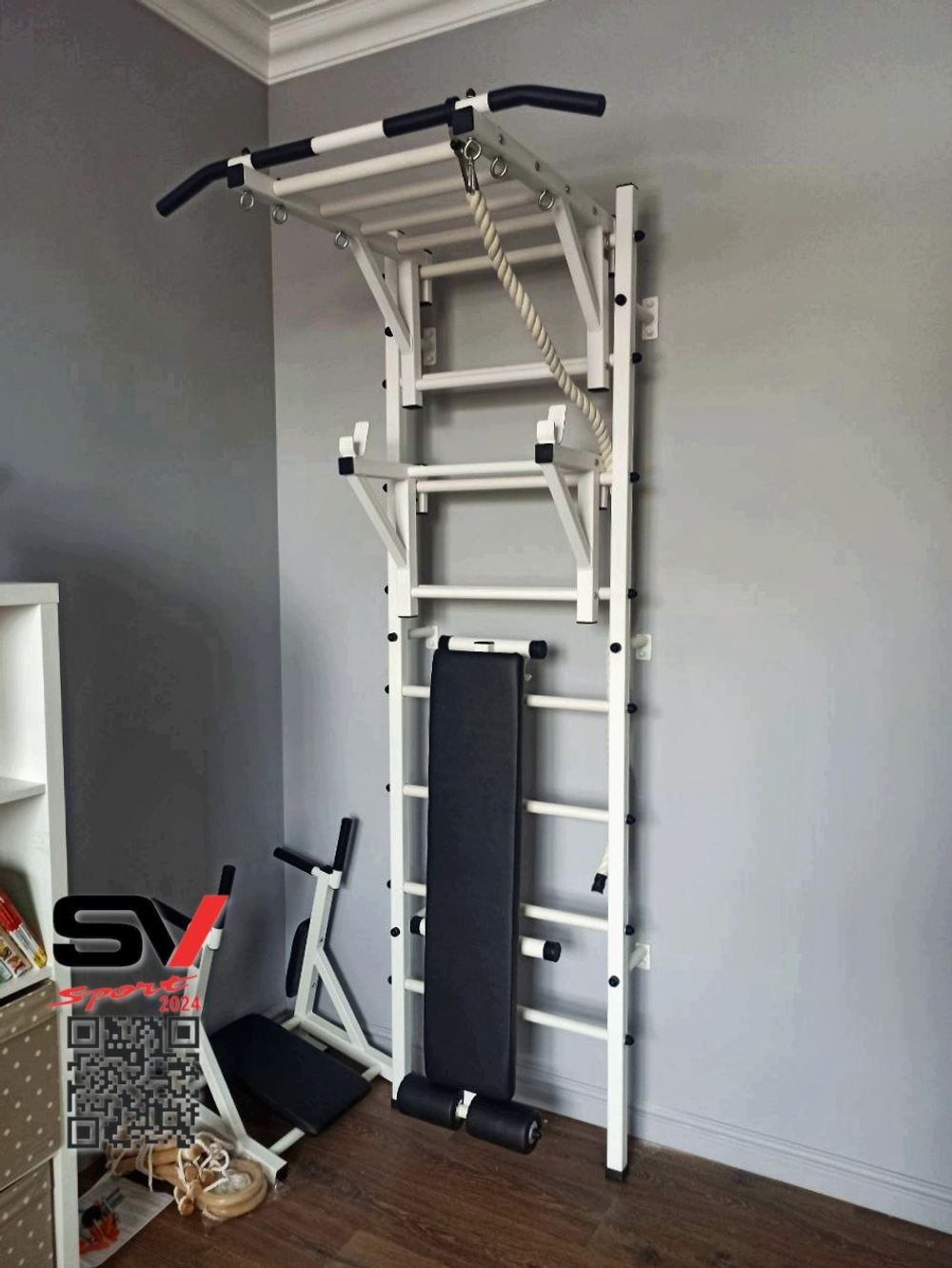 Монтаж шведской стенки Sv Sport в бетонные, кирпичные стены