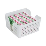 Салфетница Лофт 15 см квадратная (белый)