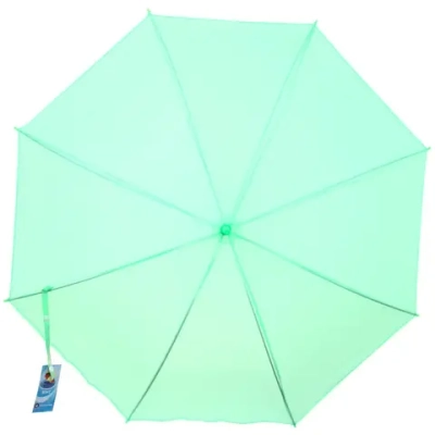Зонт-трость женский «Классический» цвет мятный, 8 спиц, d-92см, длина в слож. виде 71см