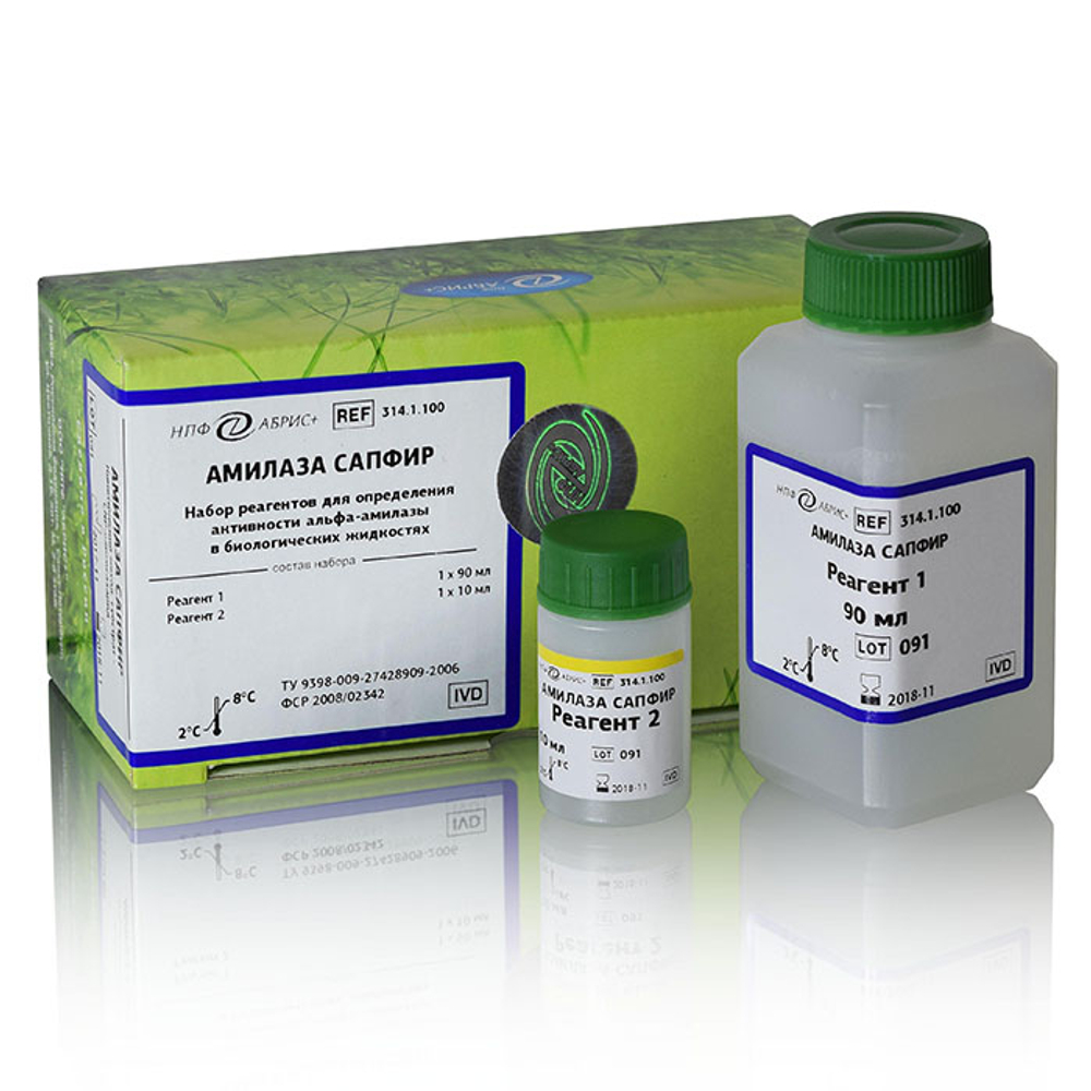 Амилаза, Абрис (кинетика),100мл., 314.1.100, 1уп.