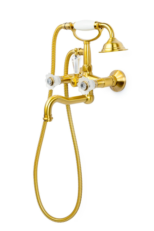 Boheme Смеситель для ванны (душевой комплект) Camelia бронза_Комплект