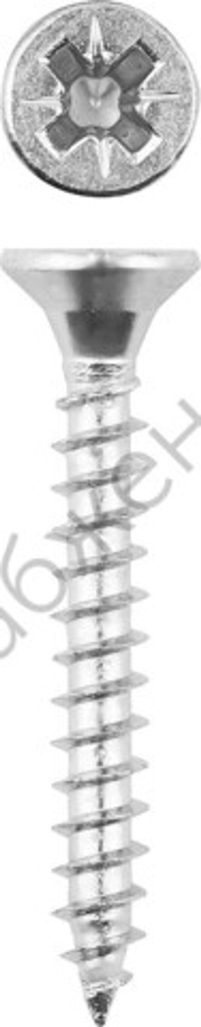 ЗУБР СУ-Б 60 х 4.5 мм, белый цинк, универсальный саморез, 30 шт (4-300377-45-060)