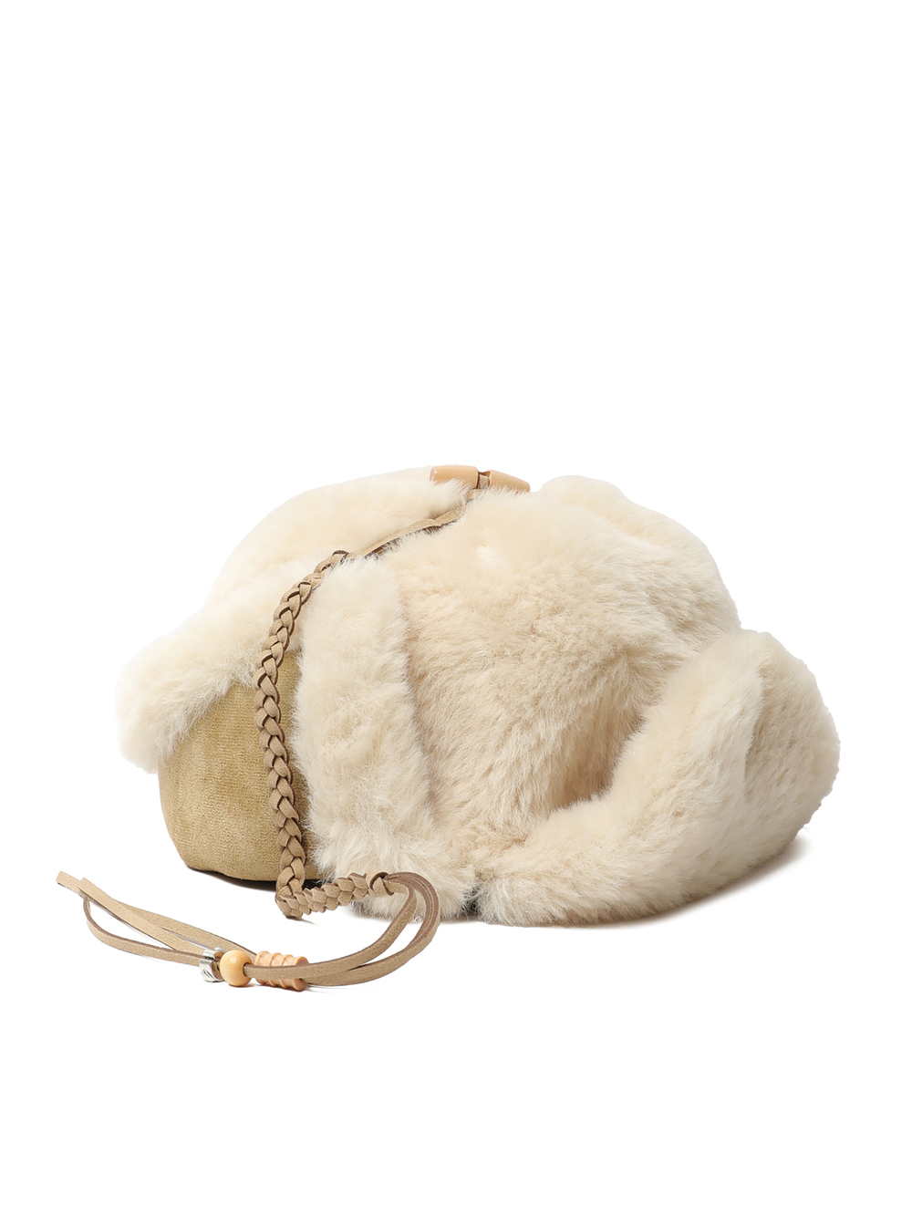 Шапка Braided Shearling Trapper