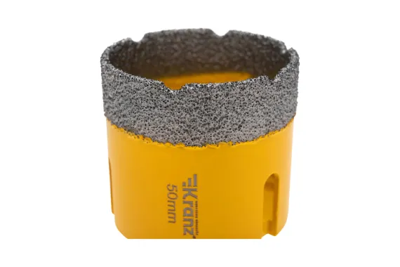 Коронка для УШМ KRANZ 50мм алмаз по керамограниту и железобетону М14 40299