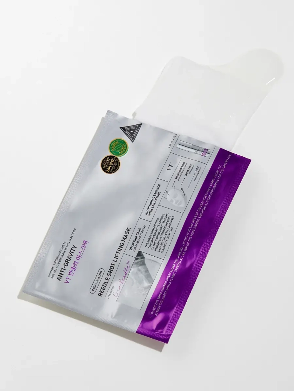 VT Cosmetics Лифтинг-маска с микроиглами для омоложения и подтяжки овала лица Reedle Shot Lifting Mask 23 гр