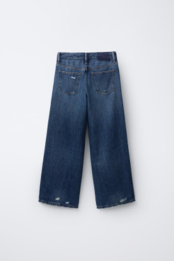 ZARA ДЖИНСЫ WIDE LEG, СИНИЙ