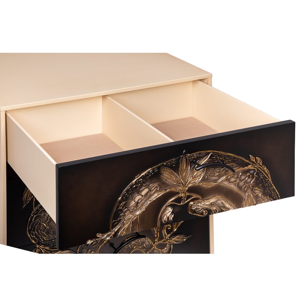 Комод Яблоко Евы с 3 ящиками Айвори