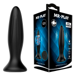Черная анальная вибропробка 12,8см Mr.Play Vibrating Anal Plug BI-040082-MR