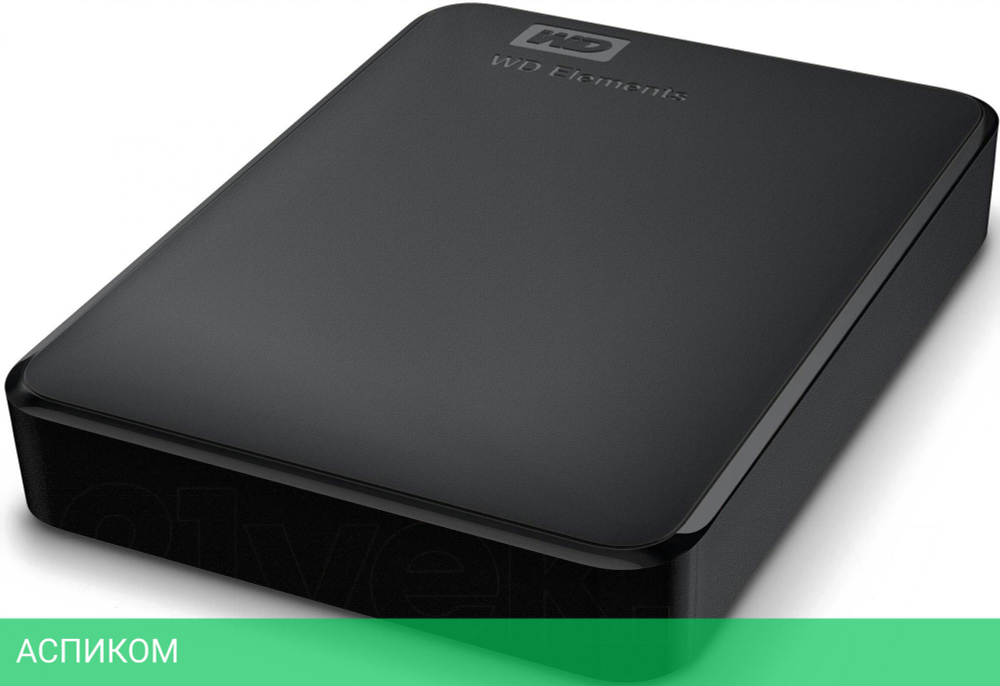 Внешний накопитель WD Elements Portable 5ТБ (WDBU6Y0050BBK-WESN)