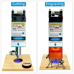 Лазерный модуль 80 Вт, 450 нм, фактическая мощность 10 Вт, с воздушной насадкой, подходит для гравировального станка с, 3D-принтера, деревообрабатывающих инструментов DIY