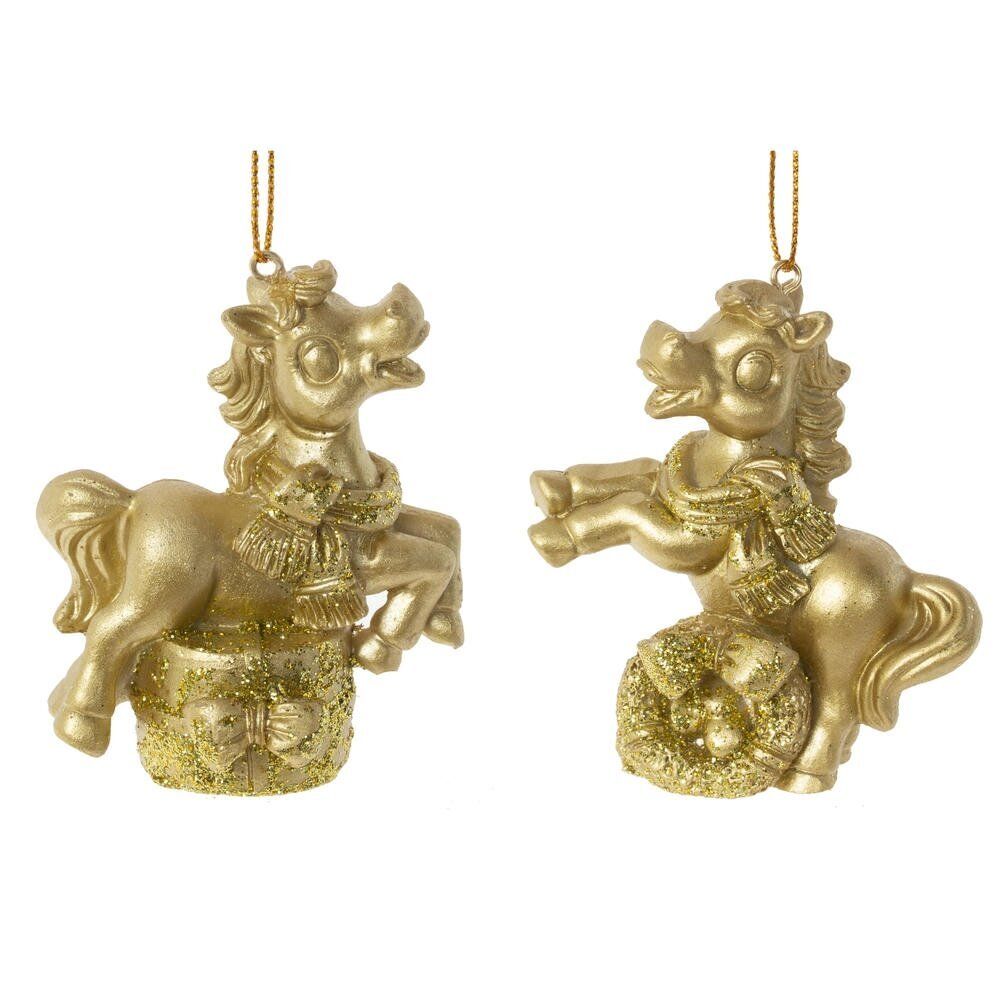 GAEM Фигурка декоративная подвесная "Лошадка", L6,5 W3,5 H7 см, 2в.