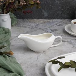 Соусник 160 мл 16,5*6,5 см с ручкой белый фарфор P.L. Proff Cuisine [6]