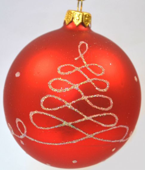 Стеклянный шар Бесконечность 85 мм, в подарочной упаковке, Батик (КУ-85-17378)