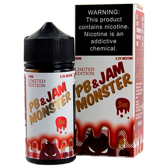 Жидкость Jam Monster (100 мл, 3 мг) PB & Strawberry