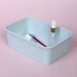 Контейнер для хранения «Пинто ФЛО», цвет аквамарин, 22*15*7,5см