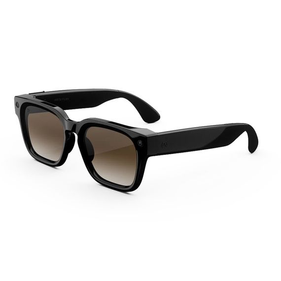 Умные очки Meta Fury Classik Black/Brown Gradient (чёрная оправа, линзы коричневый градиент)