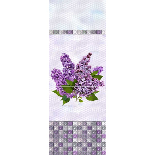 Панель ПВХ фотопечать Сирень узор 2700х250мм