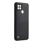 Чехол ТПУ карбон для Realme C21, 011068 Черный