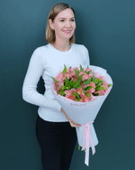 Букет альстромерия розовая 5шт(00164)