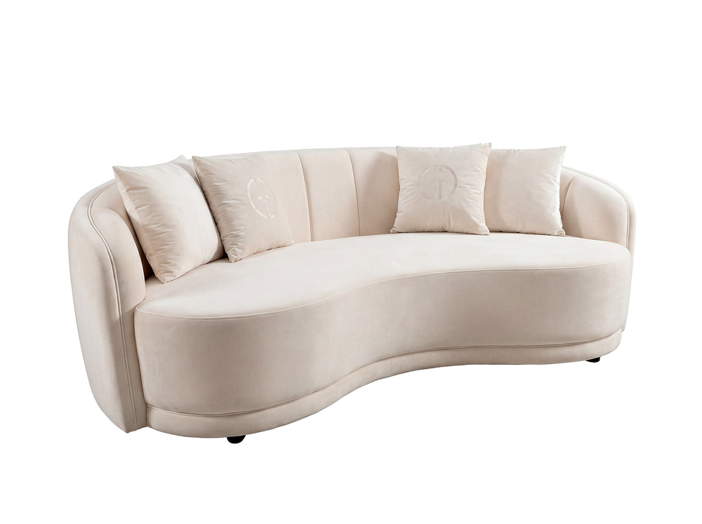 Диван трехместный бежевый 233x106x79см (без канта) Garda Decor