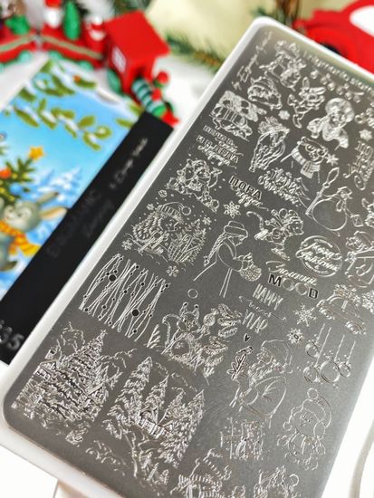 Пластина для стемпинга Enigmanic Stamping №035 (новогодняя)