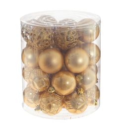 GAEM Набор из 30шт Украшение новогоднее Шар "Карнавал красок", D 6 см, L16 W16 H31 см