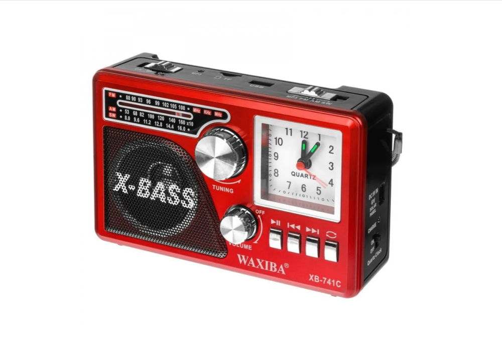 Радиоприемник с MP3 плеером +часы Waxiba XB-741C