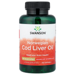 Swanson Vitamins, Жир печени норвежской трески, 350 мг, 250 мягких таблеток