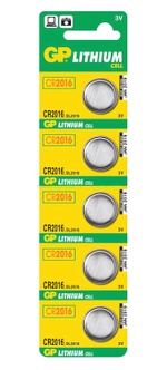 Элемент питания GP CR2016 BL/5