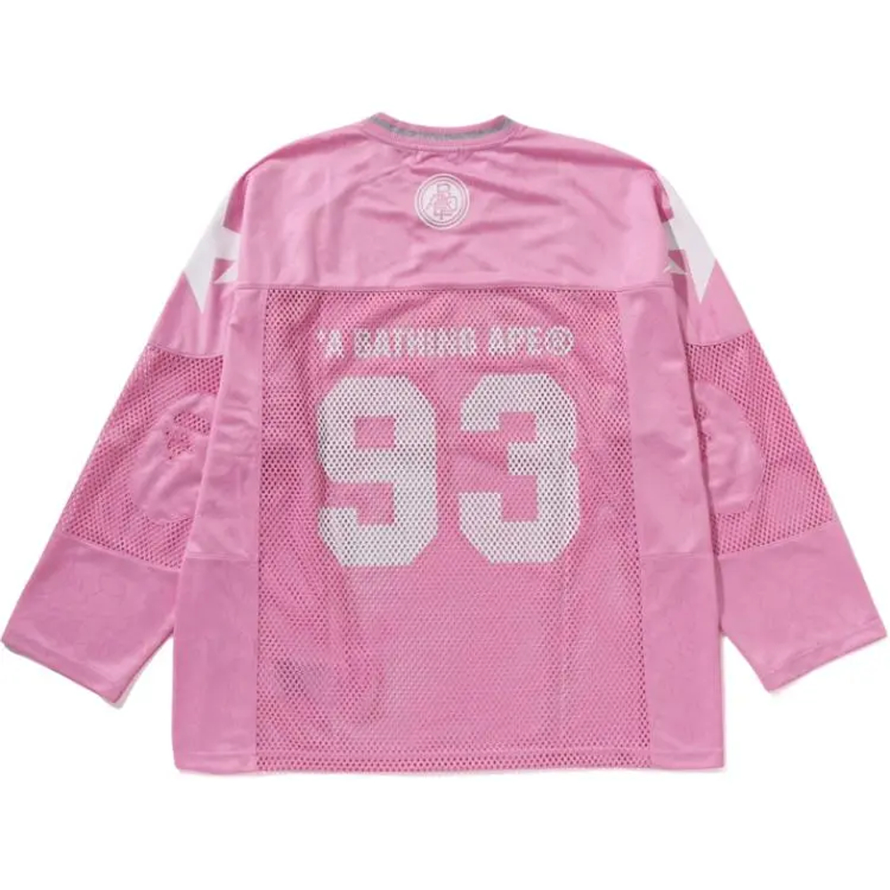 A Bathing Ape Line Camo Multilogo Relaxed Fit Football Jersey