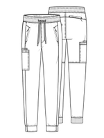 Брюки медицинские мужские Cherokee CK004A с пятью карманами, зелёный, M