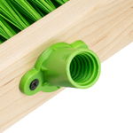 Щетка деревянная для пола, 400 мм, пятирядная, тулейка с резьбой под углом, без черенка Сибртех 84626