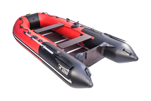 Ривьера 3200 СК красная слань+киль (лодка ПВХ под мотор)
