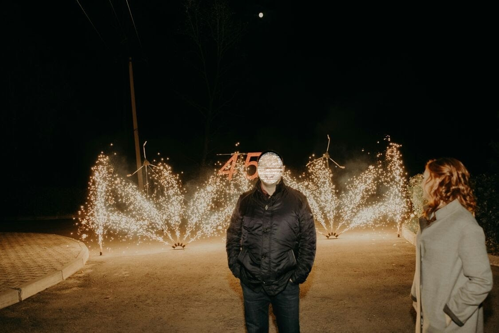 Фигура пиротехническая "Пятилистник" (Павлиний хвост)