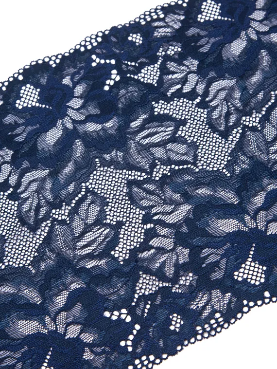 03-274 Кружево эластичное 23 см, темно-синий 061