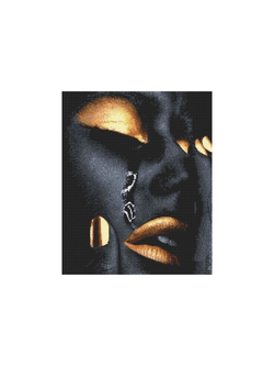 Картина мозаикой 40х50 ЗОЛОТАЯ (квадр. эл-ты) (24 цвета)