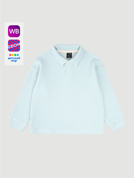 Поло оверсайз Mjölk White Blue