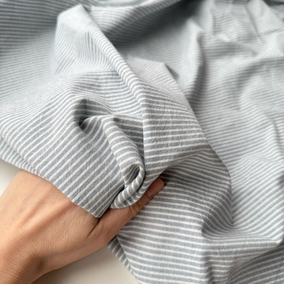 Вареный хлопок 250см. Полоска Синяя