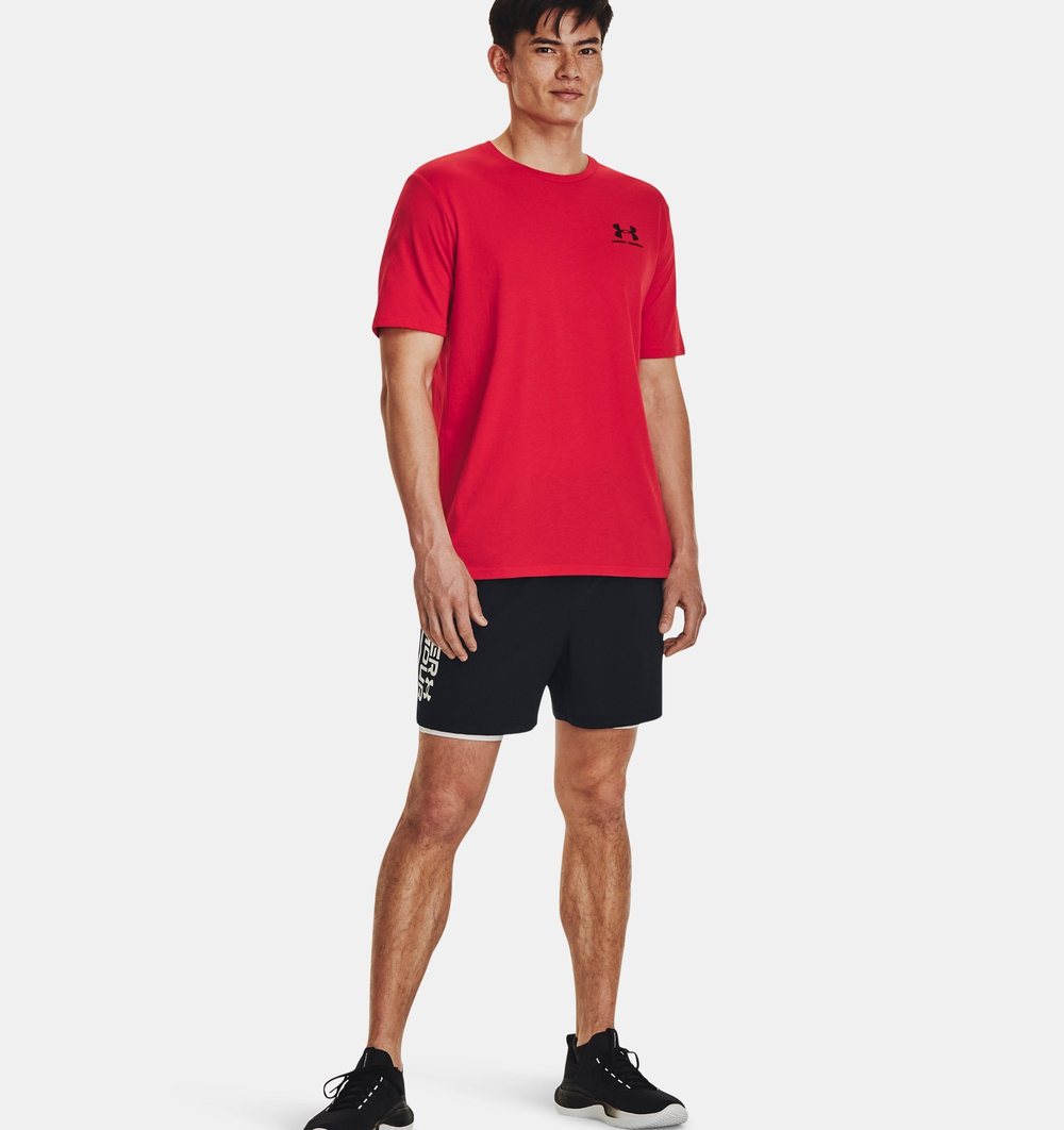 Футболка мужская Under Armour SPORTSTYLE LEFT CHEST SS-RED