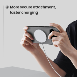 Чехол серый тонированный c MagSafe для Google Pixel 10 Pro XL, серия Super Frosted Shield Pro Magnetic (Clear version) от Nillkin