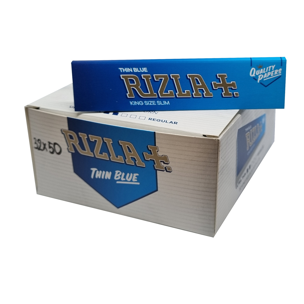 Бумага для сигарет блок "Rizla+" KS Blue 32л*50шт.
