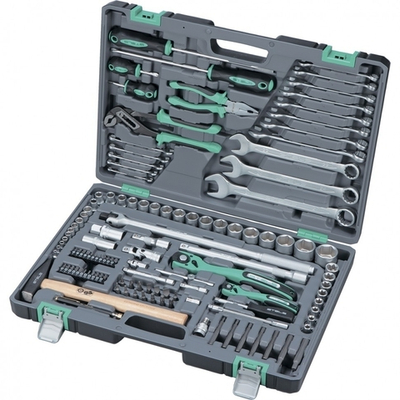 STELS Набор инструментов, 1/4", 1/2", Cr-V, S2, усиленный кейс, 119 предм. [14112]