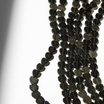 Обсидиан натуральный, мини-сердечки, 6,3мм